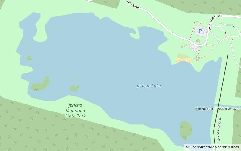 Jericho Mountain State Park location map