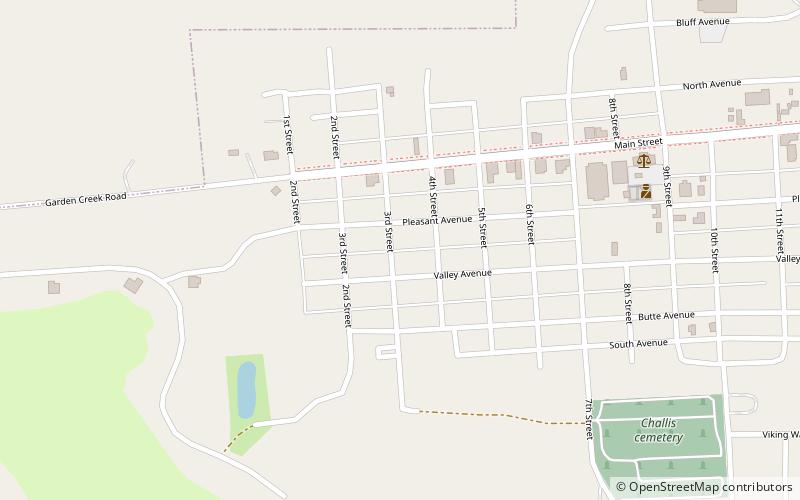 old challis historic district location map