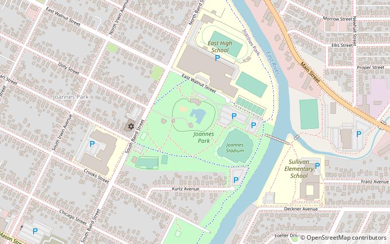 joannes stadium green bay location map