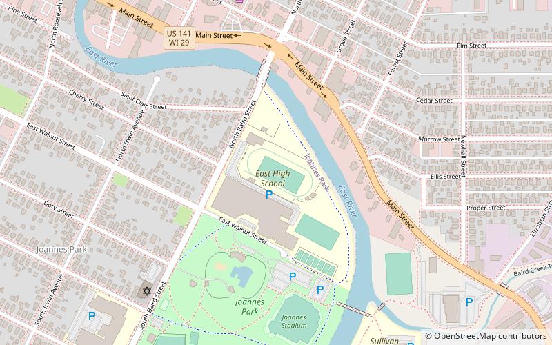 City Stadium location map