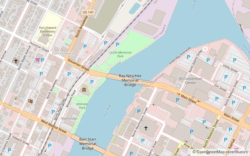 Ray Nitschke Memorial Bridge location map