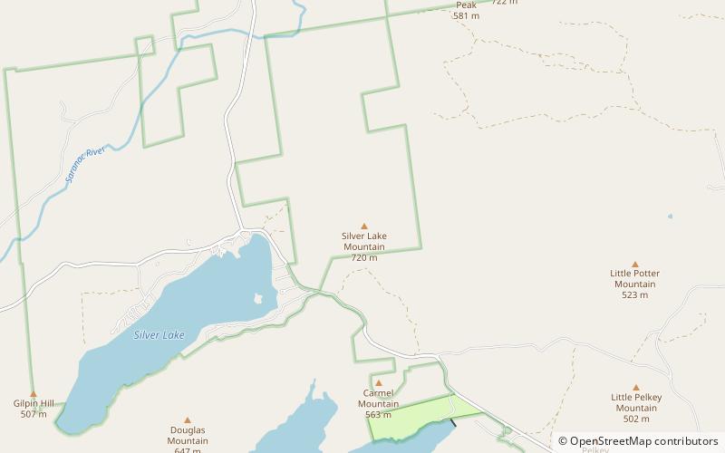 Silver Lake Mountain location map