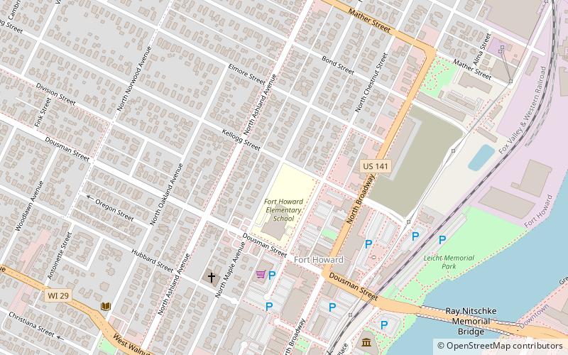 Broadway-Dousman Historic District location map