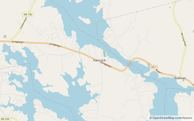 Hancock location map