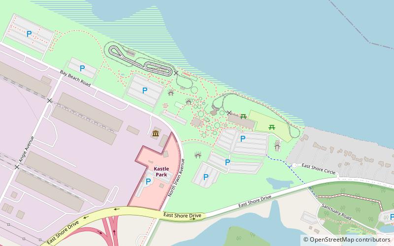 baye beach bumper cars green bay location map