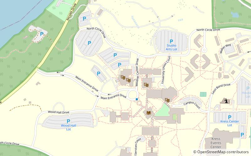 Weidner Center for the Performing Arts location map