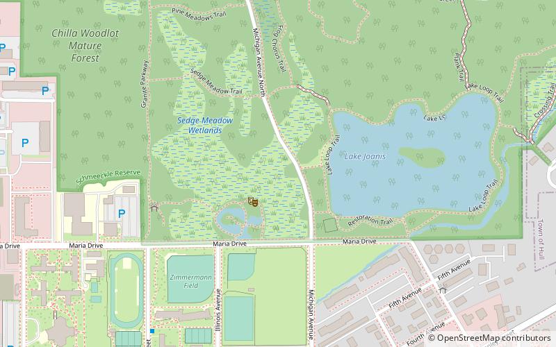 University of Wisconsin–Stevens Point location map