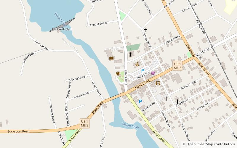 Ellsworth Public Library location map