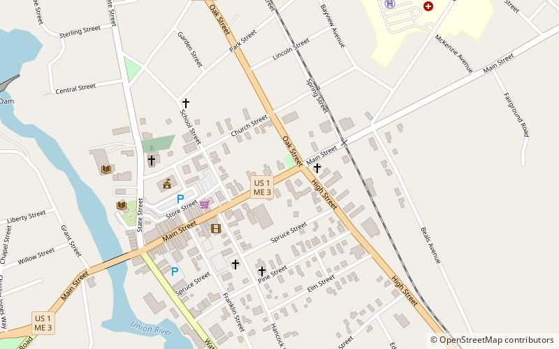 samuel kidder whiting house ellsworth location map