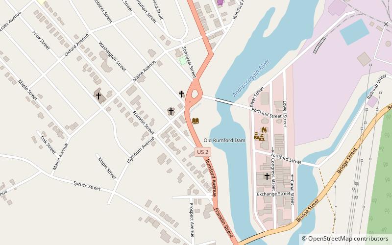 Rumford Public Library location map