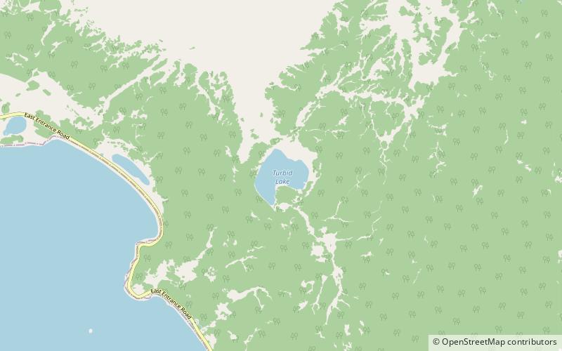 turbid lake park narodowy yellowstone location map