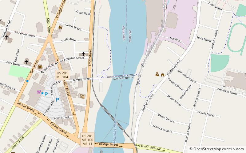 Two Cent Bridge location map