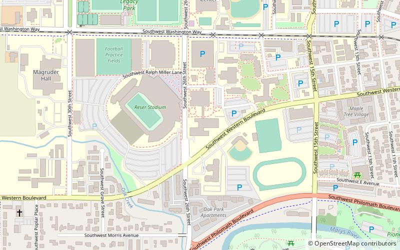 The LaSells Stewart Center location map