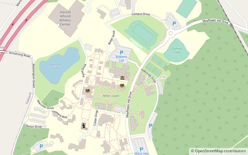 Colby College Museum of Art location map