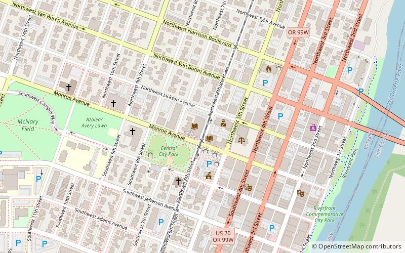 Corvallis-Benton County Public Library location map