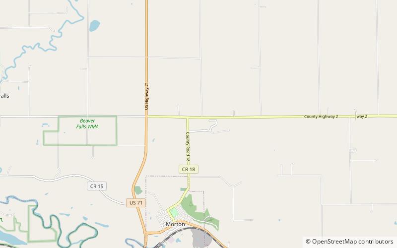 Birch Coulee Battlefield location map