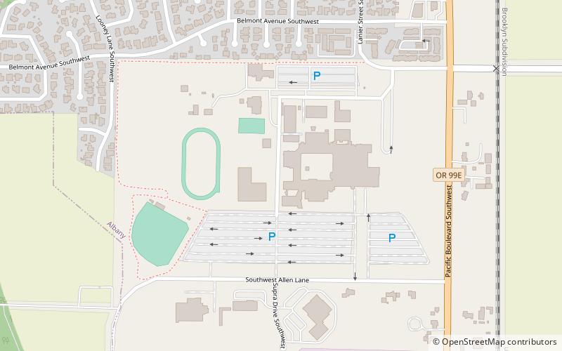 Linn–Benton Community College location map