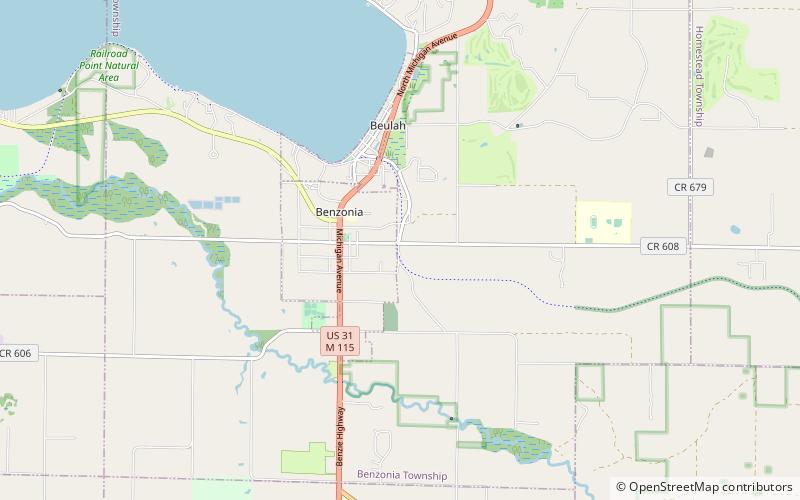 Betsie Valley Trail location map