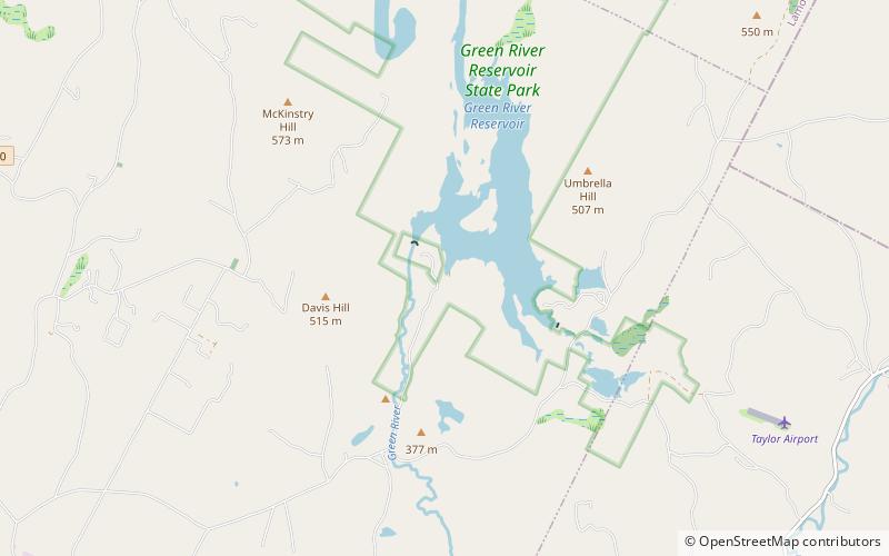 Park Stanowy Green River Reservoir location map