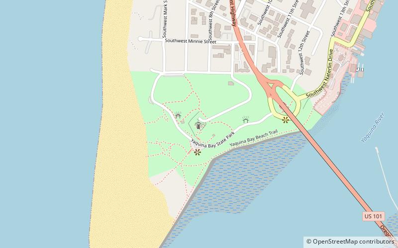 Yaquina Bay Light location map