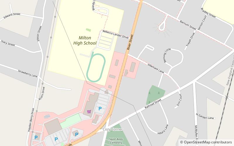Milton location map