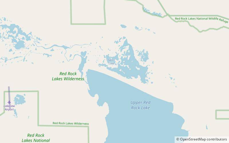 Red Rock Lakes Wilderness location map