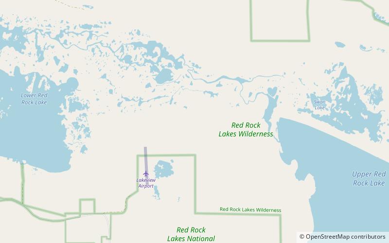 Red Rock Lakes National Wildlife Refuge location map