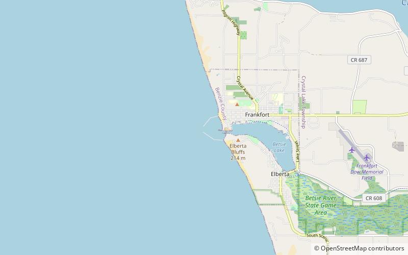 Frankfort Light location map