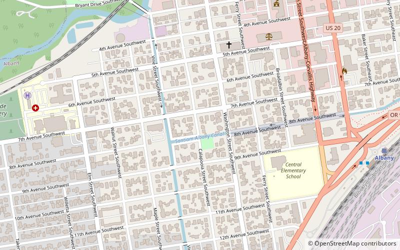 Albany Monteith Historic District location map