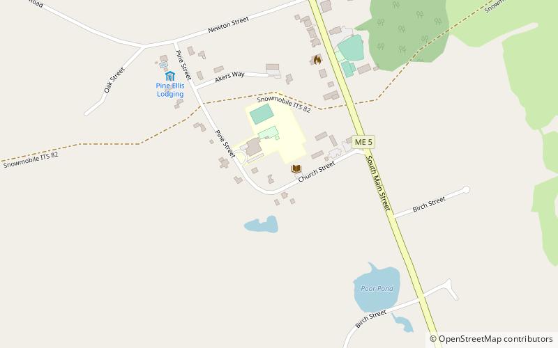 Andover Public Library location map