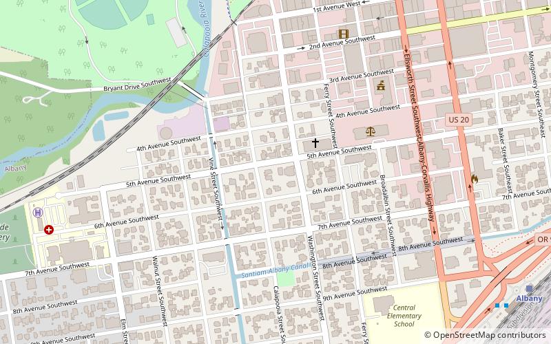 United Presbyterian Church and Rectory location map