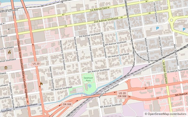 Hackleman Historic District location map