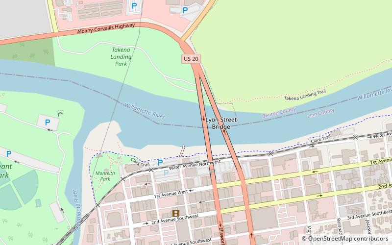 Ellsworth Street Bridge location map