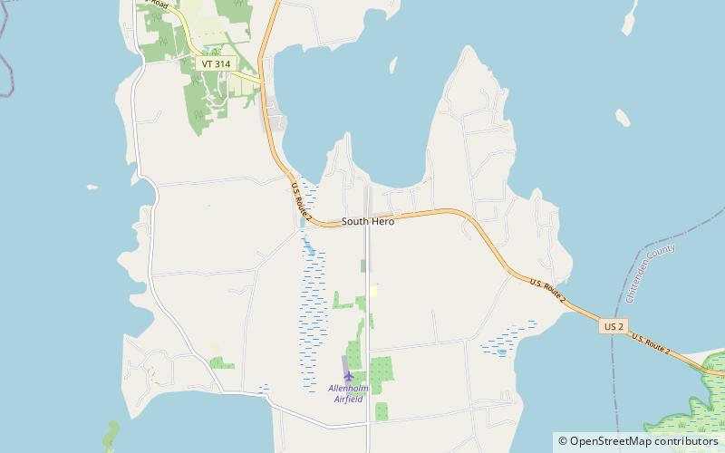 South Hero Inn location map