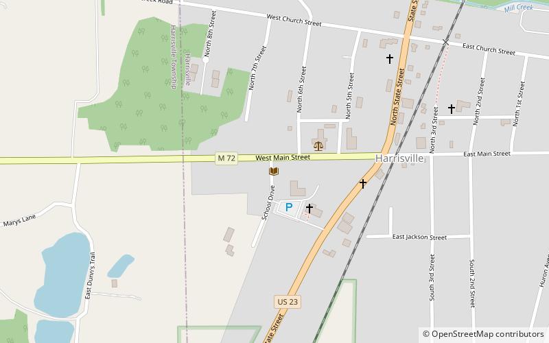 Alcona County Library location map