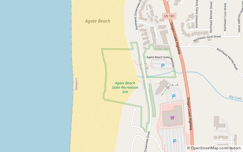 Agate Beach State Recreation Site location map