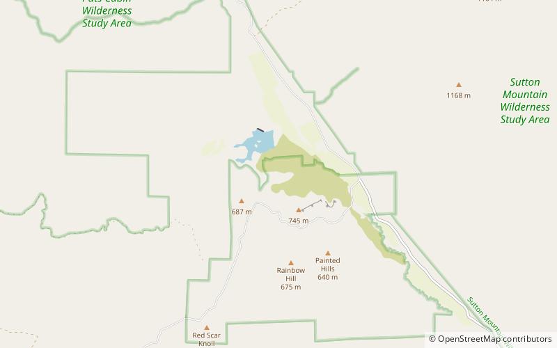 Painted Hills location map