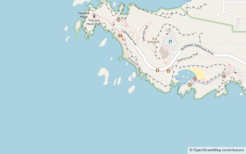 Yaquina Head Marine Garden location map