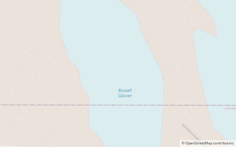 Russell Glacier location map