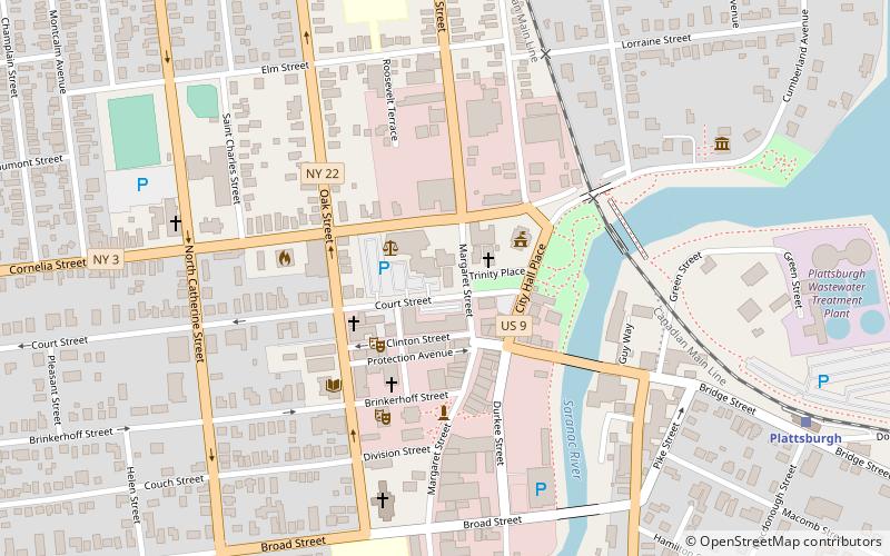 Clinton County Courthouse Complex location map