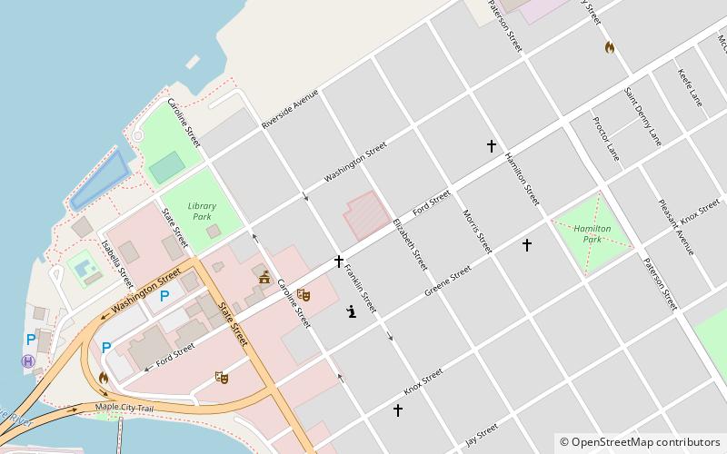 Ogdensburg Armory location map