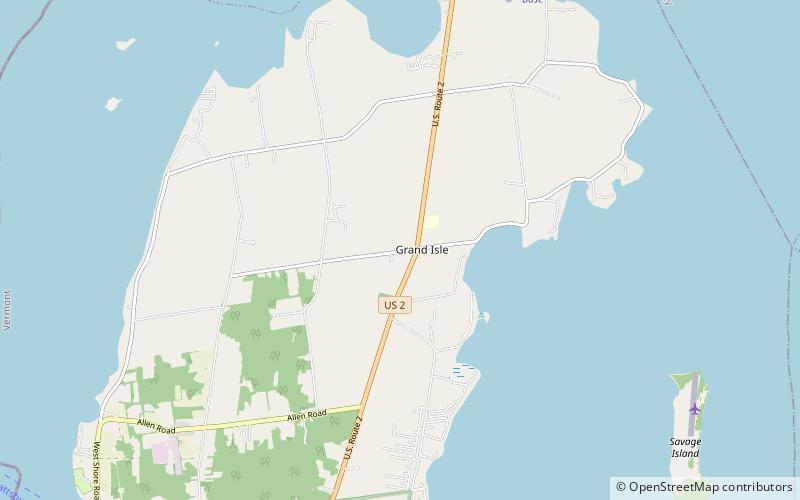 Congregational Church-Grand Isle location map
