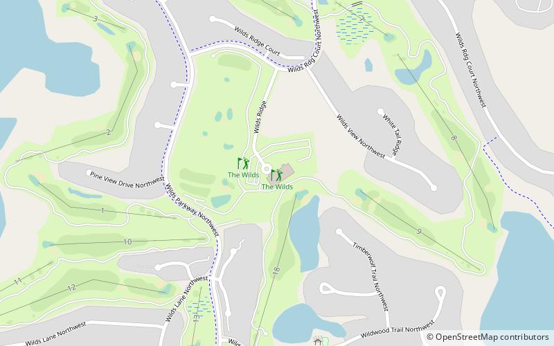 The Wilds Golf Club location map
