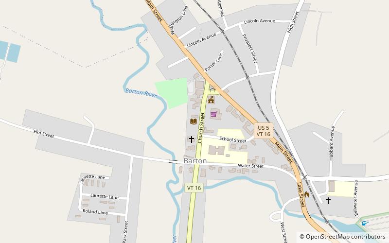 Barton Public Library location map