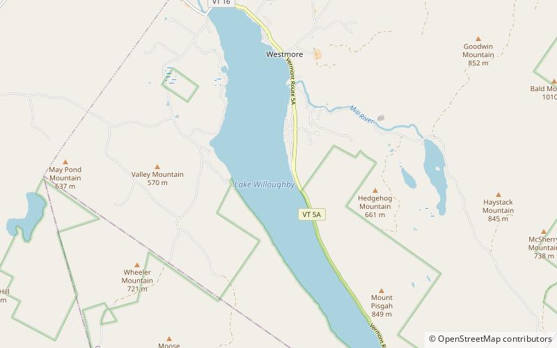 Lac Willoughby location map