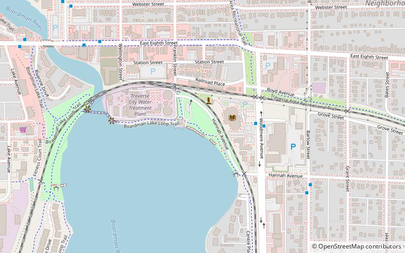 boardman lake trail traverse city location map