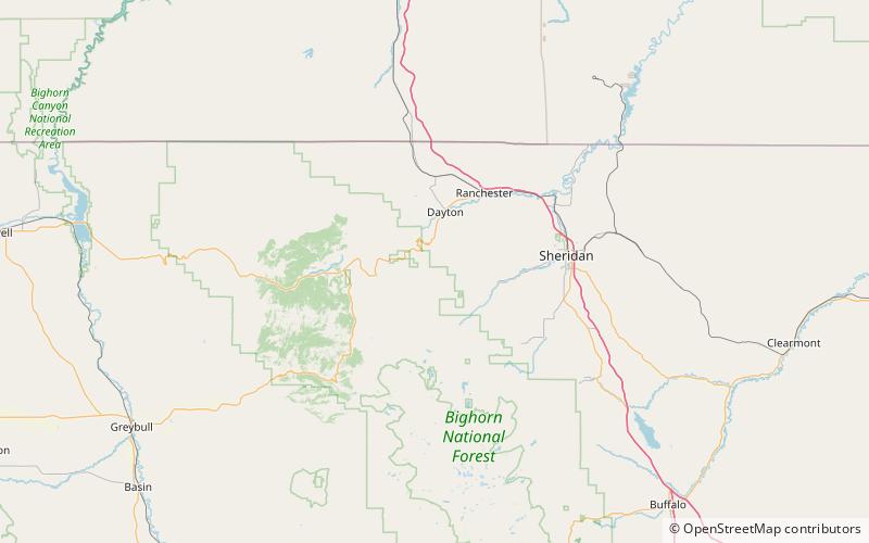 Tongue Butte location map