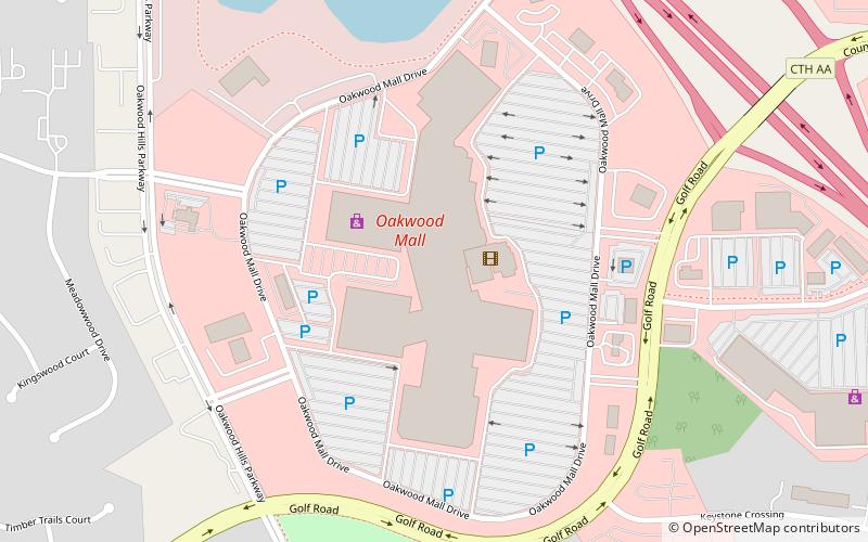Oakwood Mall location map