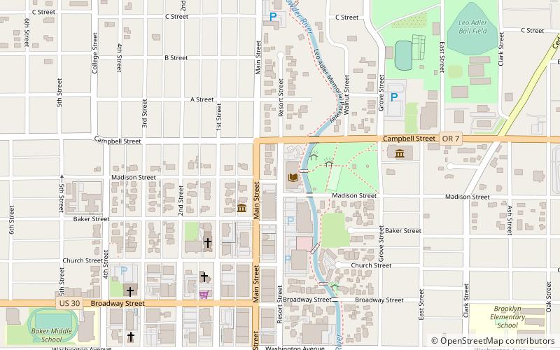 Baker County Library District location map