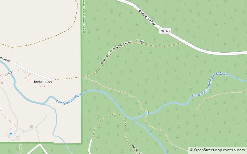 breitenbush guard station andrews forest location map